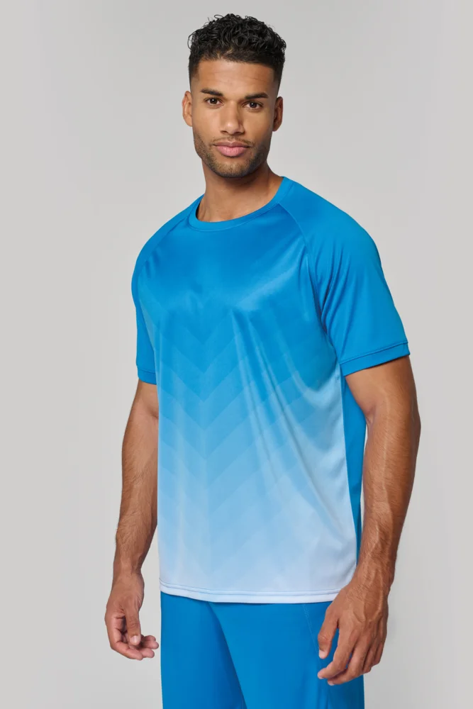Unisex Sport Shirt mit Farbverlauf