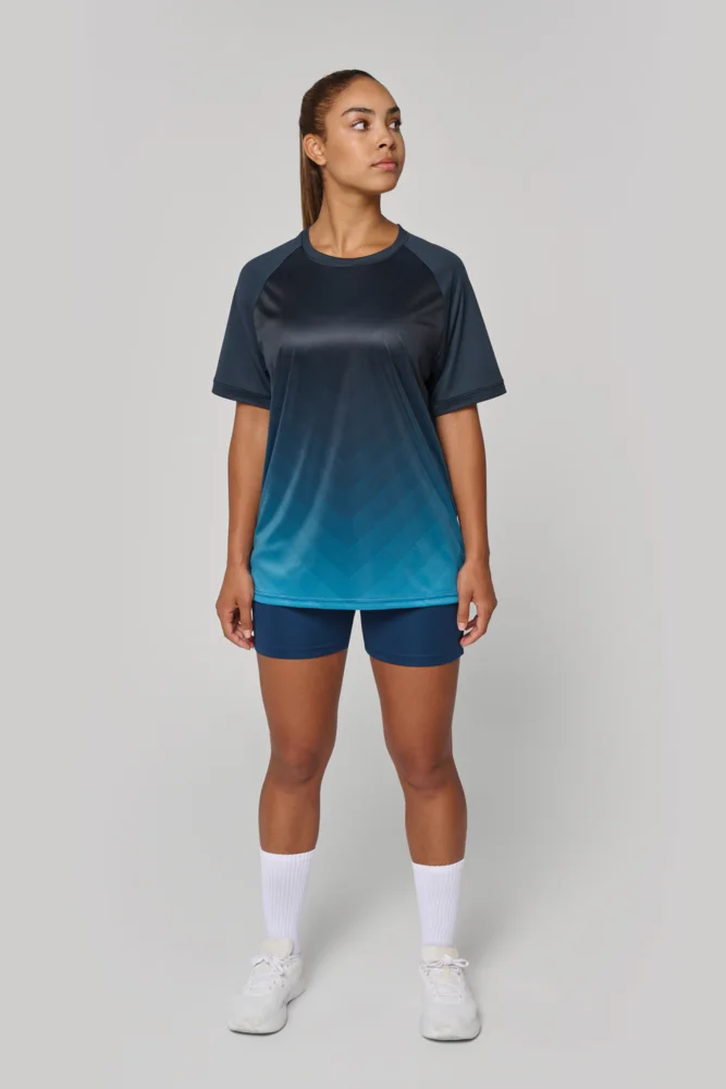 Unisex Sport Shirt mit Farbverlauf
