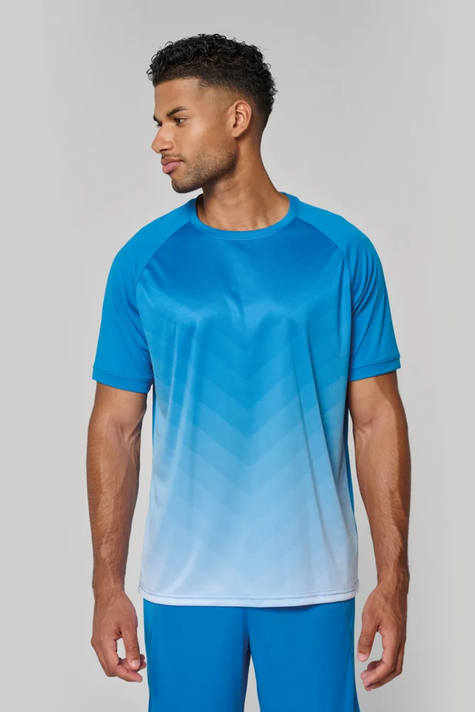 Unisex Sport Shirt mit Farbverlauf