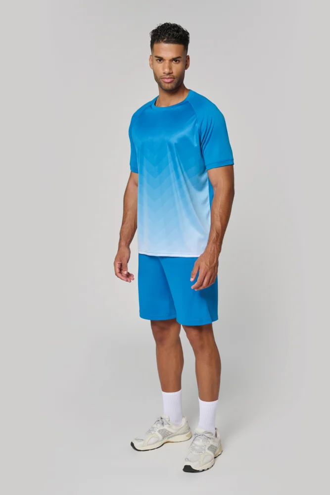 Unisex Sport Shirt mit Farbverlauf