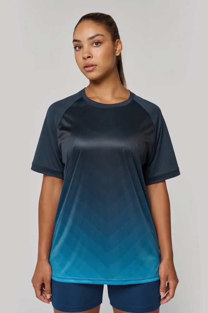 Unisex Sport Shirt mit Farbverlauf
