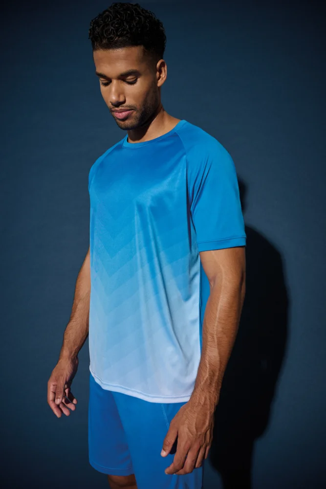Unisex Sport Shirt mit Farbverlauf