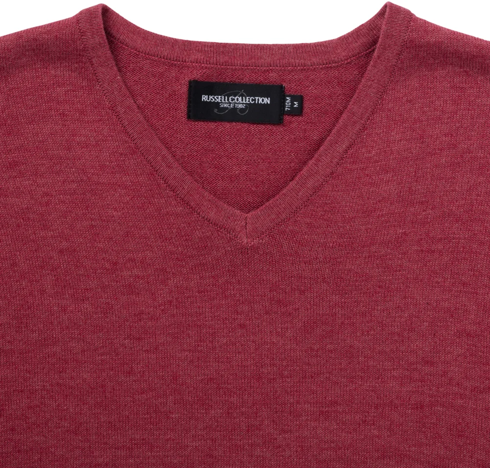 V-Ausschnitt Strickpullover