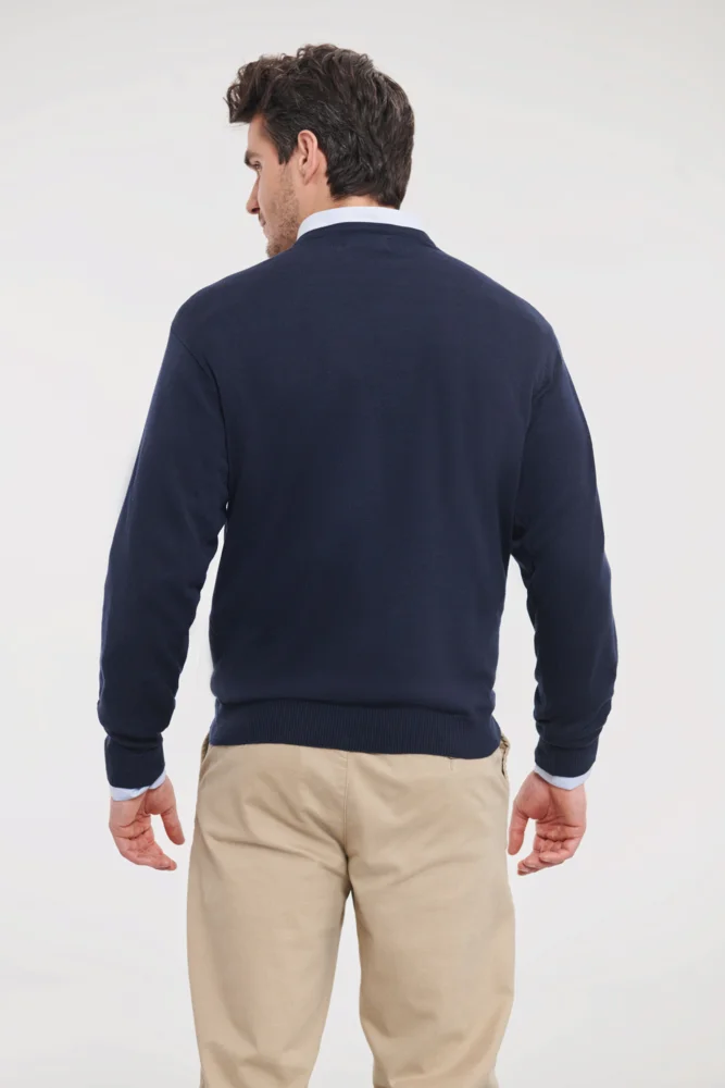 V-Ausschnitt Strickpullover