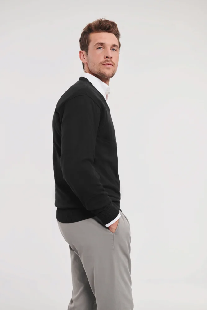 V-Ausschnitt Strickpullover