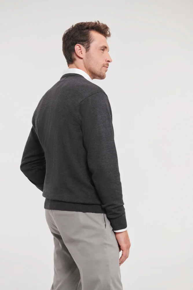 V-Ausschnitt Strickpullover