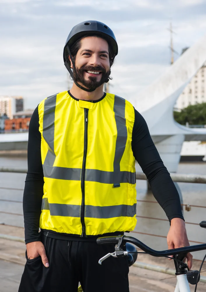 Warnweste für Motorradfahrer