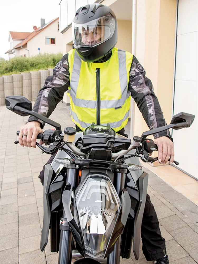 Warnweste für Motorradfahrer