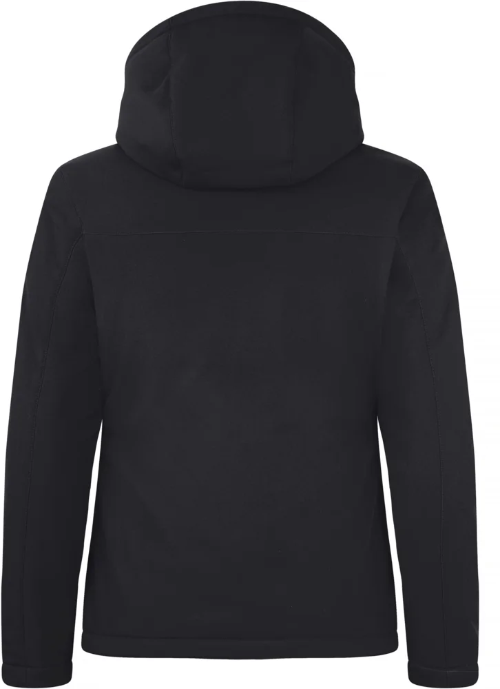 Ladies' Padded Hooded Softshell Jacket