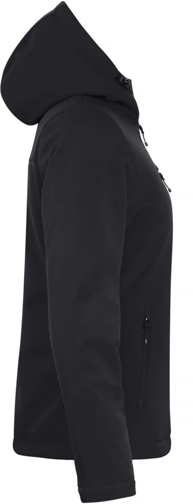 Ladies' Padded Hooded Softshell Jacket