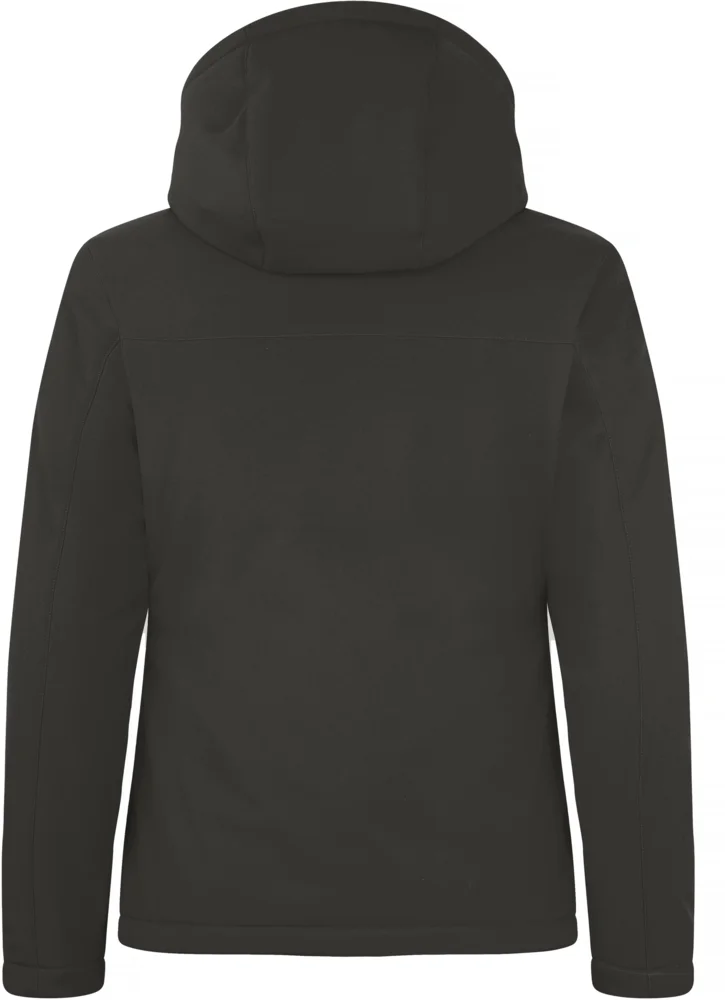 Ladies' Padded Hooded Softshell Jacket