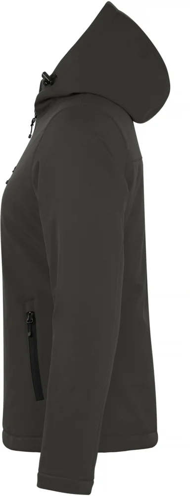 Ladies' Padded Hooded Softshell Jacket