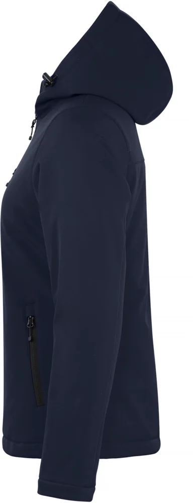 Ladies' Padded Hooded Softshell Jacket