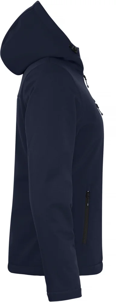 Ladies' Padded Hooded Softshell Jacket