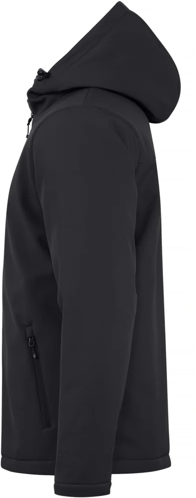 Wattierte Herren Kapuzen Softshell Jacke