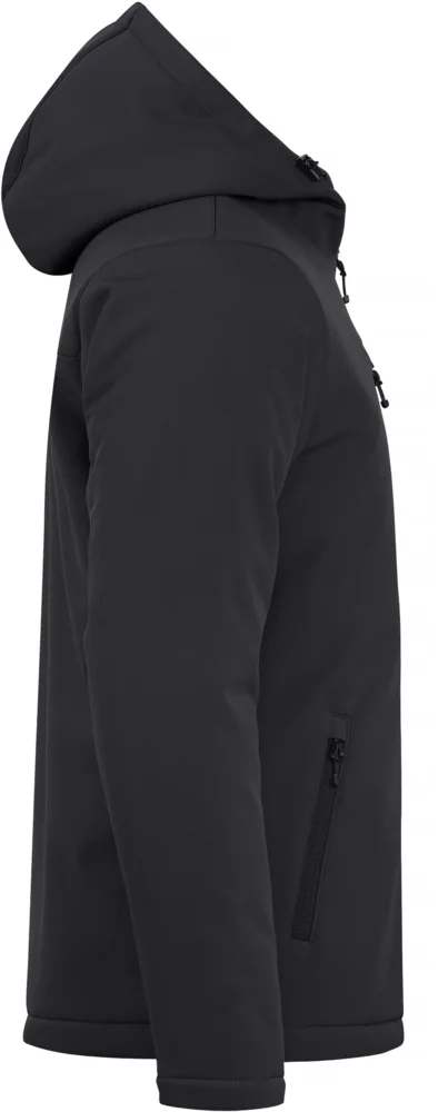 Wattierte Herren Kapuzen Softshell Jacke