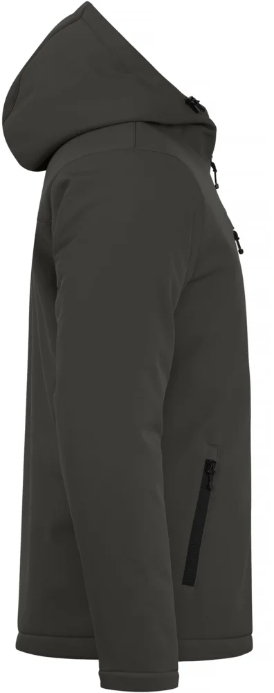Wattierte Herren Kapuzen Softshell Jacke