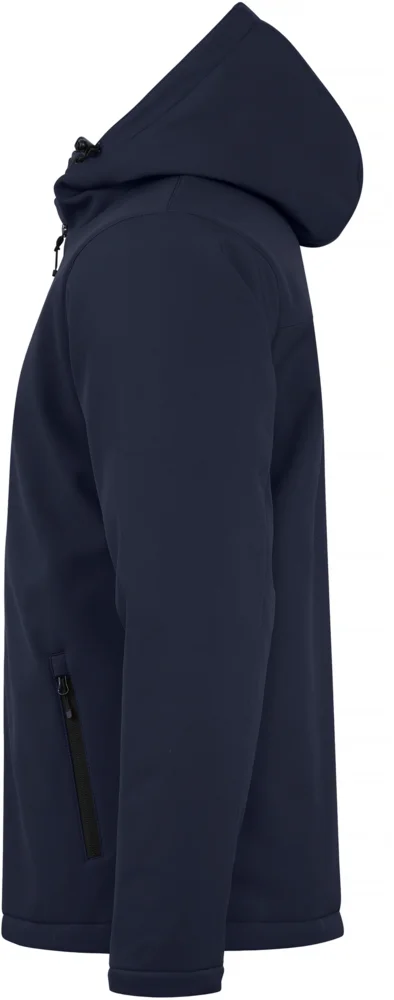 Wattierte Herren Kapuzen Softshell Jacke