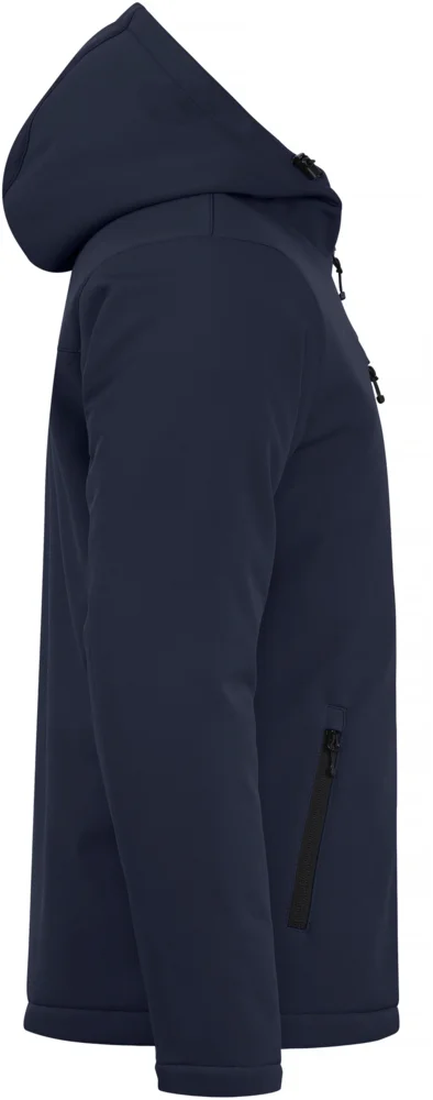 Wattierte Herren Kapuzen Softshell Jacke