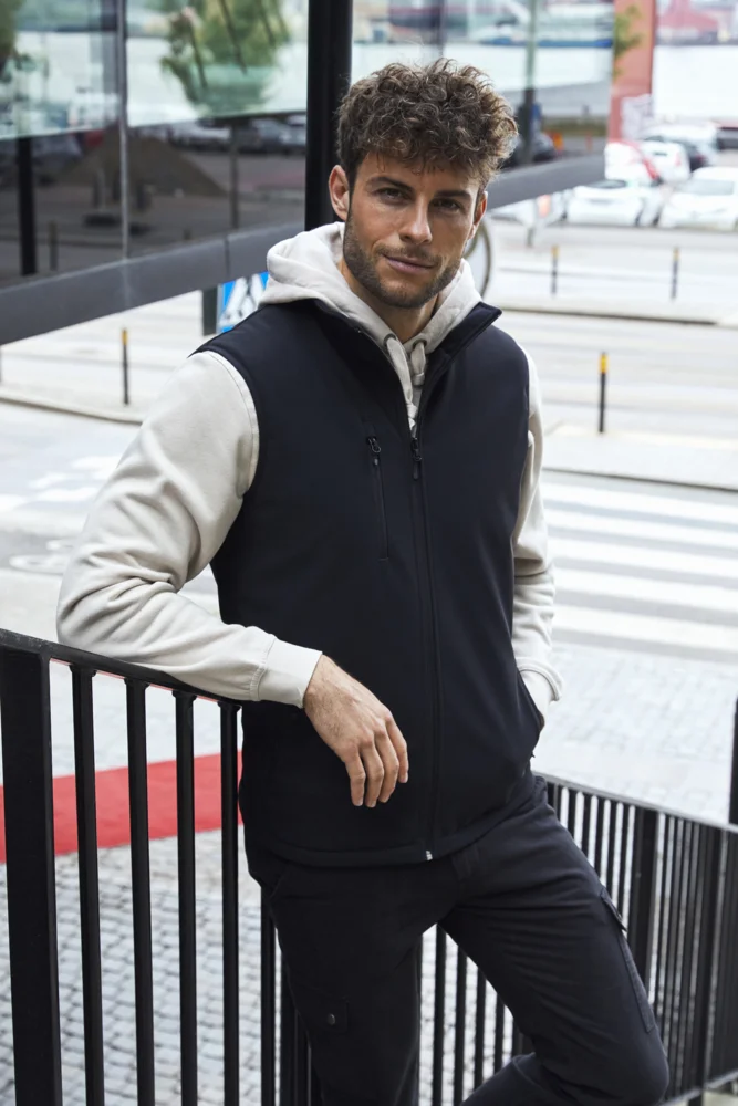 Wattierte Herren Softshell Weste