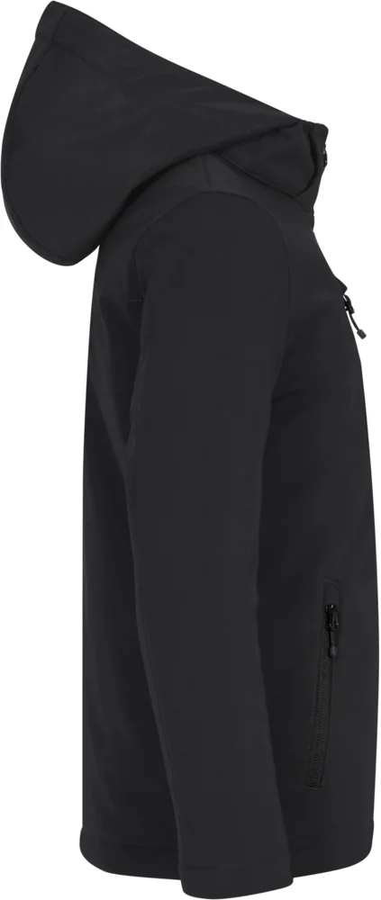 Wattierte Kinder Kapuzen Softshell Jacke