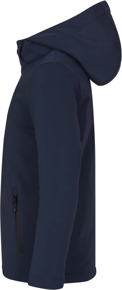 Wattierte Kinder Kapuzen Softshell Jacke