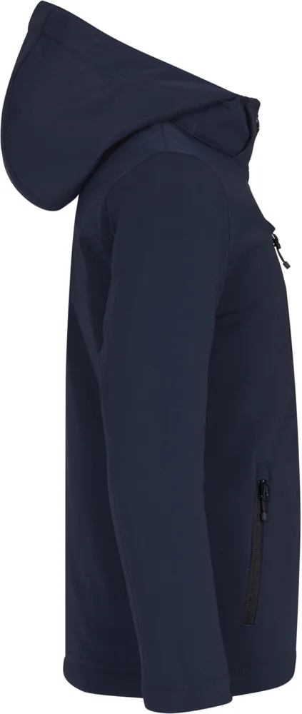 Wattierte Kinder Kapuzen Softshell Jacke