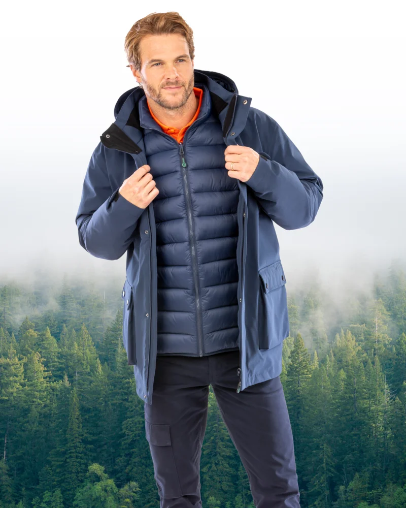 Wattierte Ripstop 3-in-1 Jacke