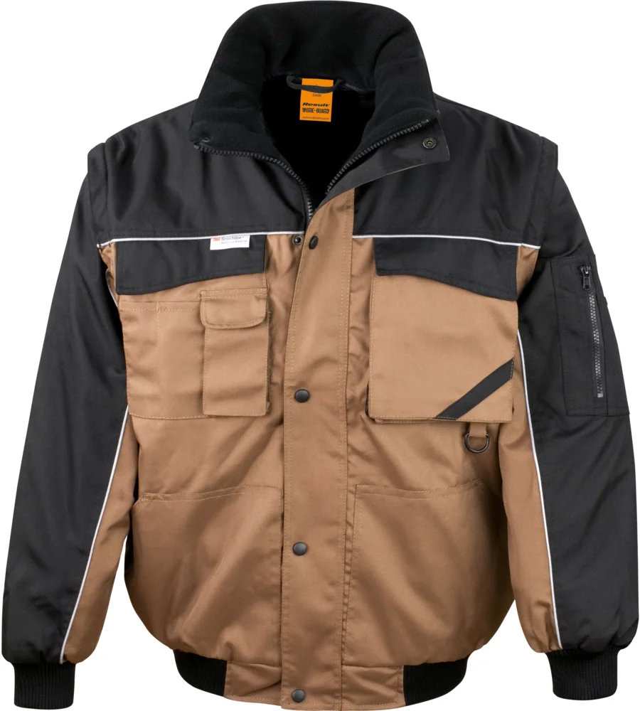 Workwear Jacke mit abnehmbaren Ärmeln