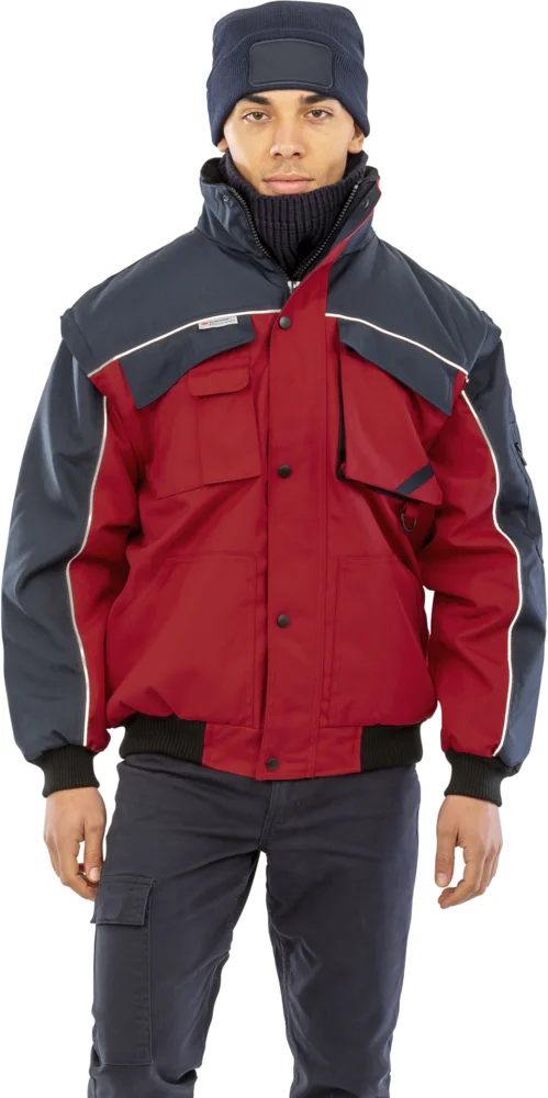 Workwear Jacke mit abnehmbaren Ärmeln