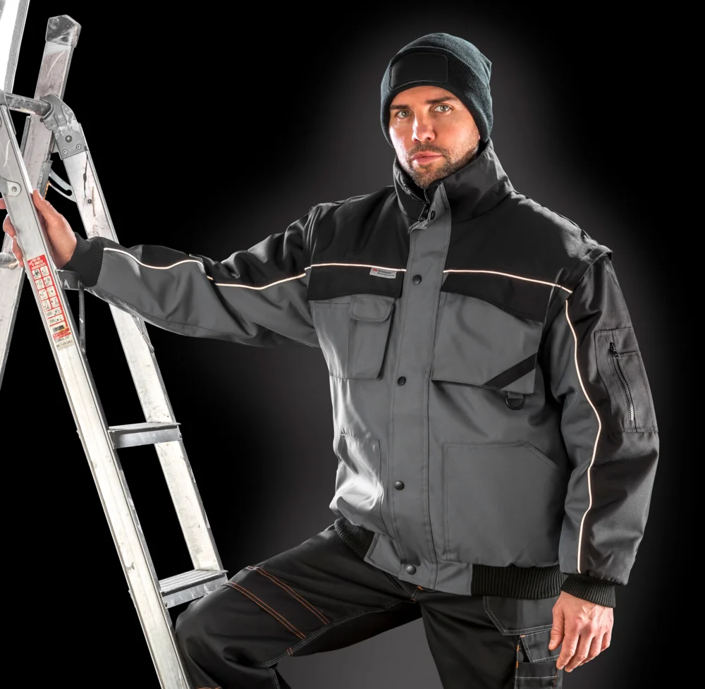 Workwear Jacke mit abnehmbaren Ärmeln