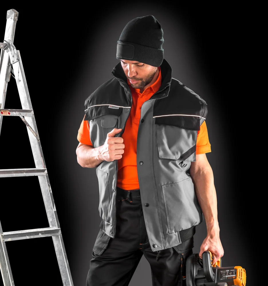 Workwear Jacke mit abnehmbaren Ärmeln