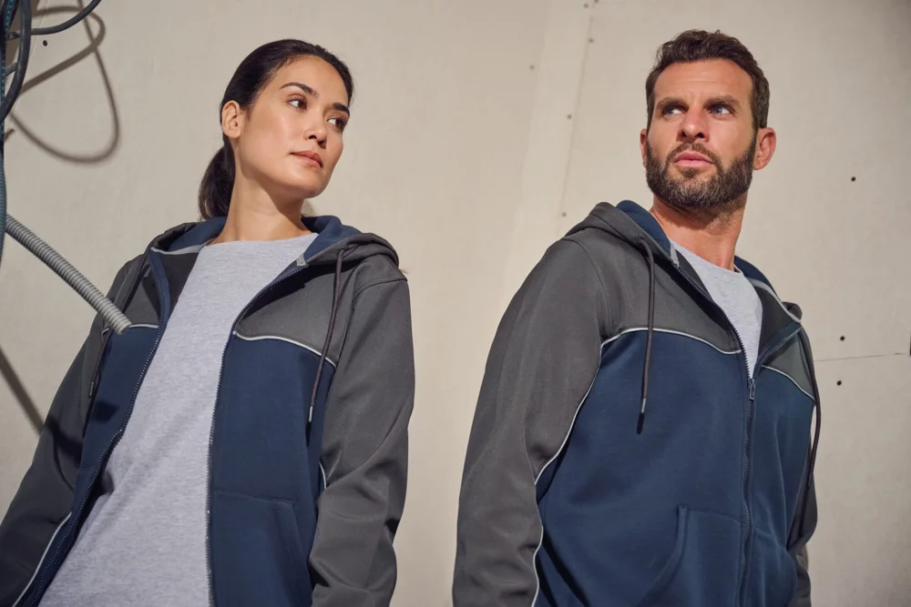 Hooded Workwear Sweat Jacket