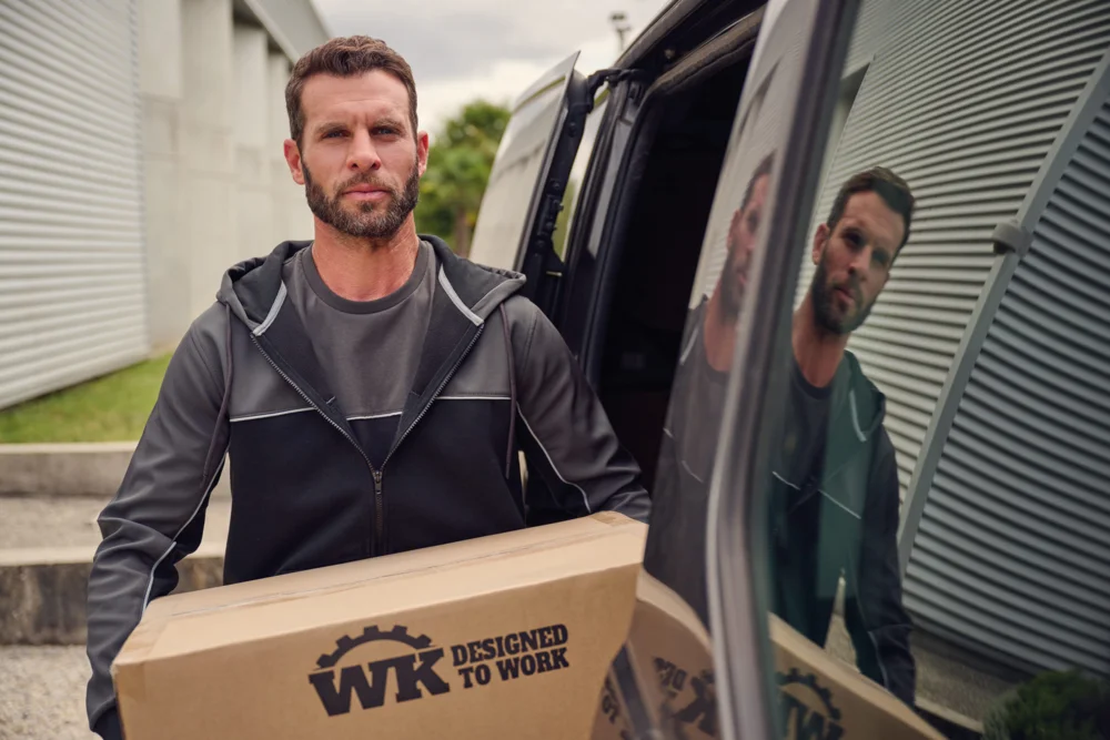 Hooded Workwear Sweat Jacket