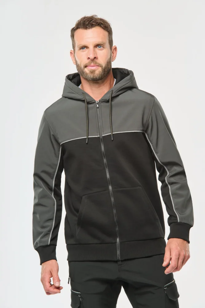 Hooded Workwear Sweat Jacket