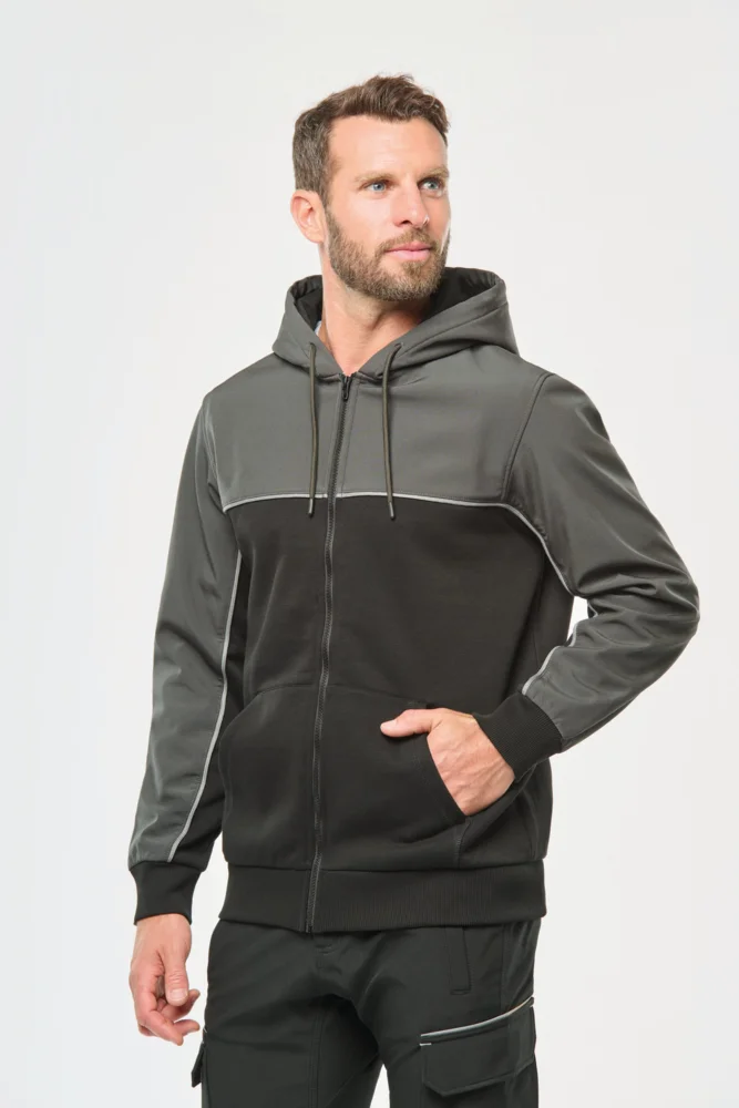 Hooded Workwear Sweat Jacket