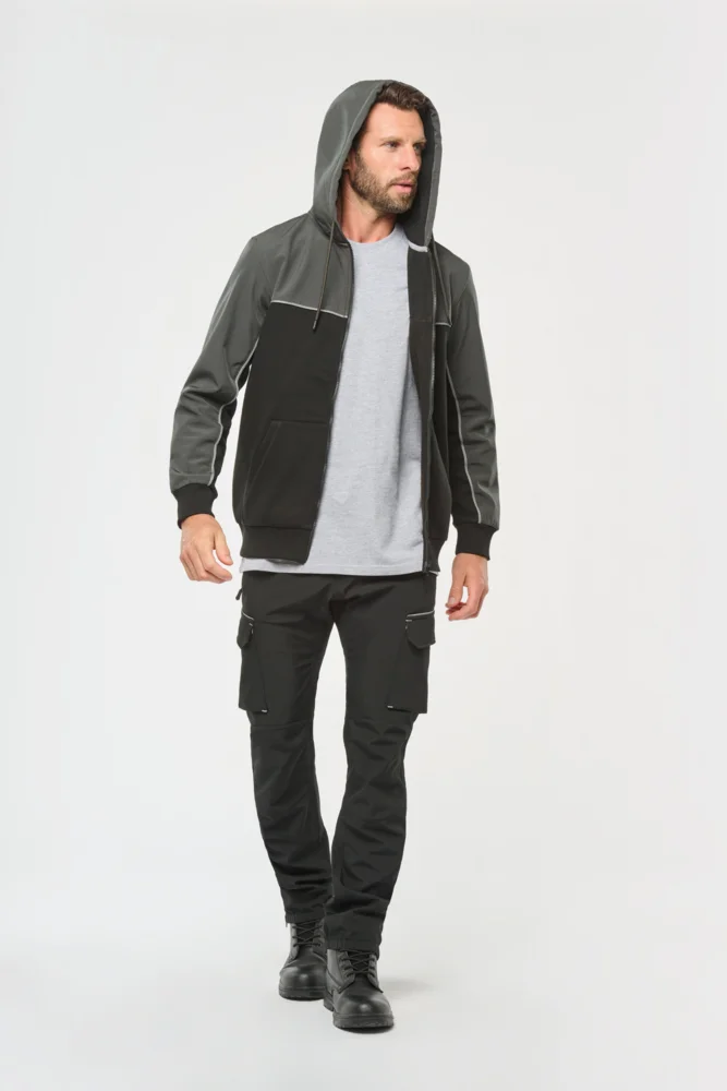 Hooded Workwear Sweat Jacket
