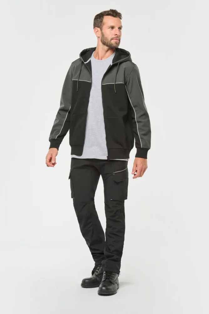 Hooded Workwear Sweat Jacket