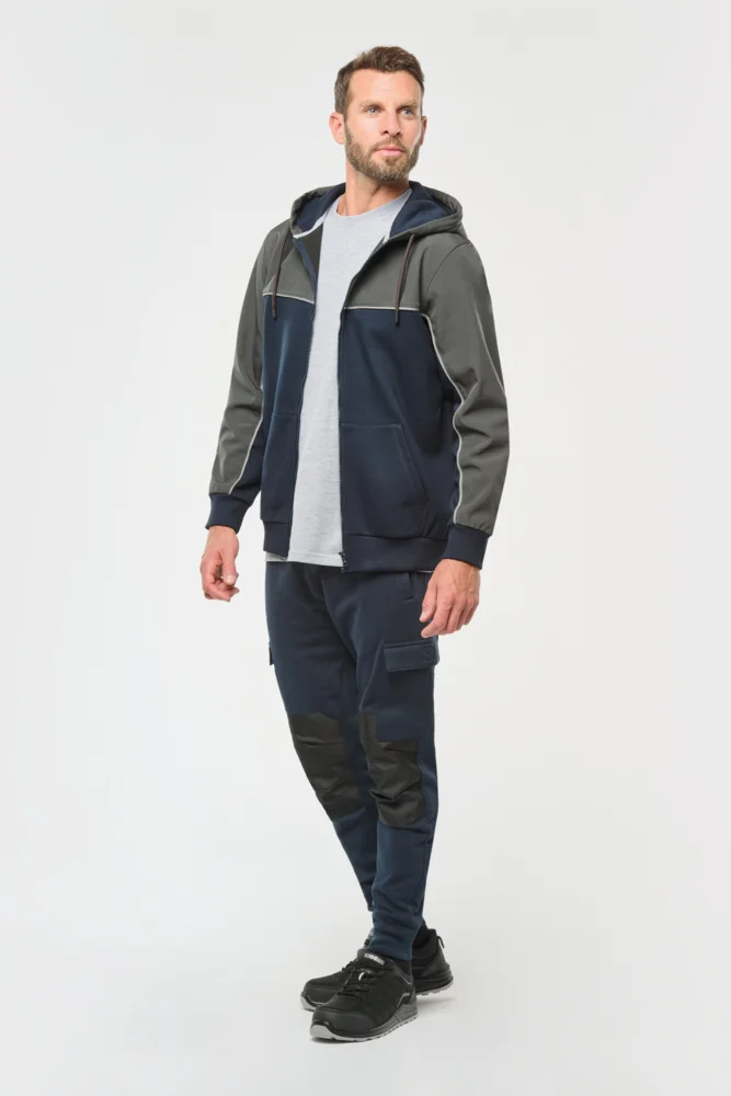 Hooded Workwear Sweat Jacket
