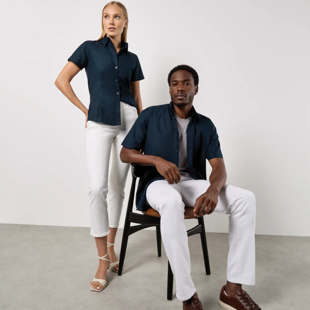 Workwear Oxford Bluse kurzarm