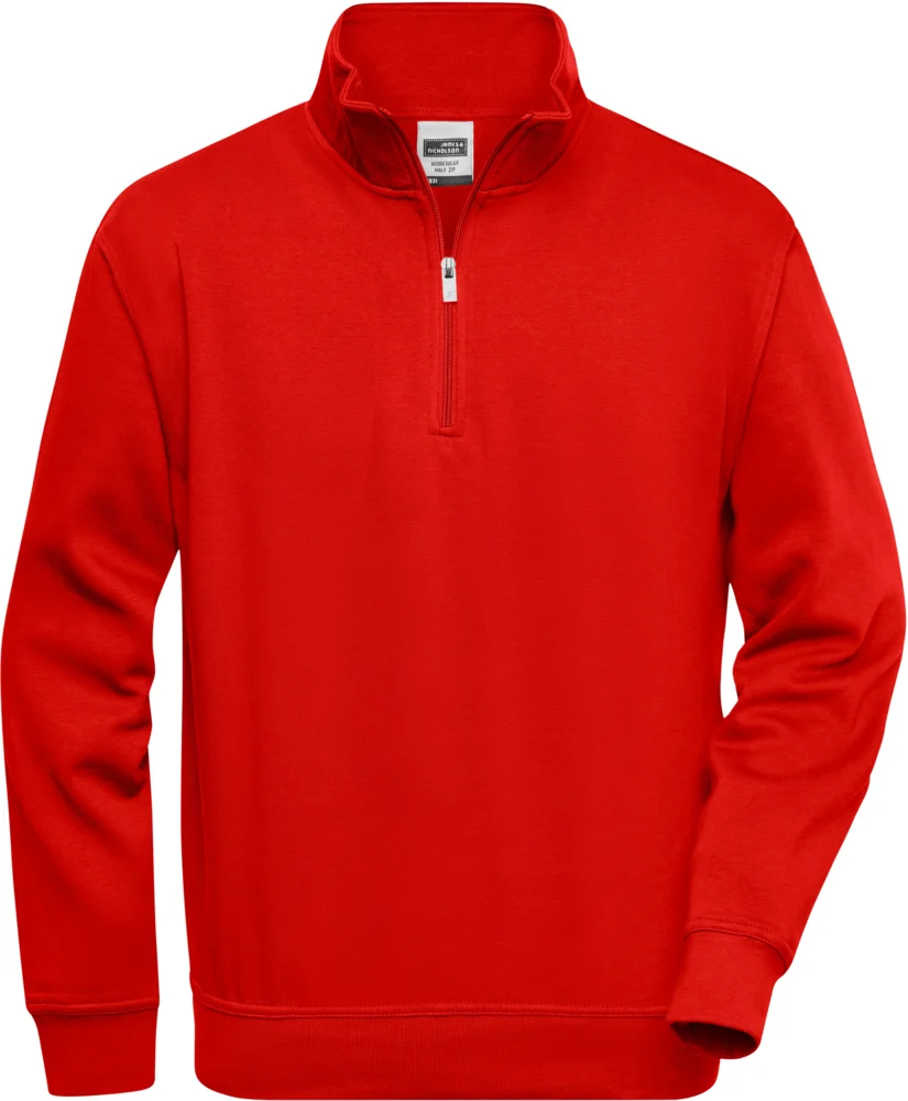 Workwear Sweater mit 1/4 Zip