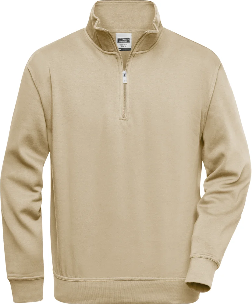 Workwear Sweater mit 1/4 Zip