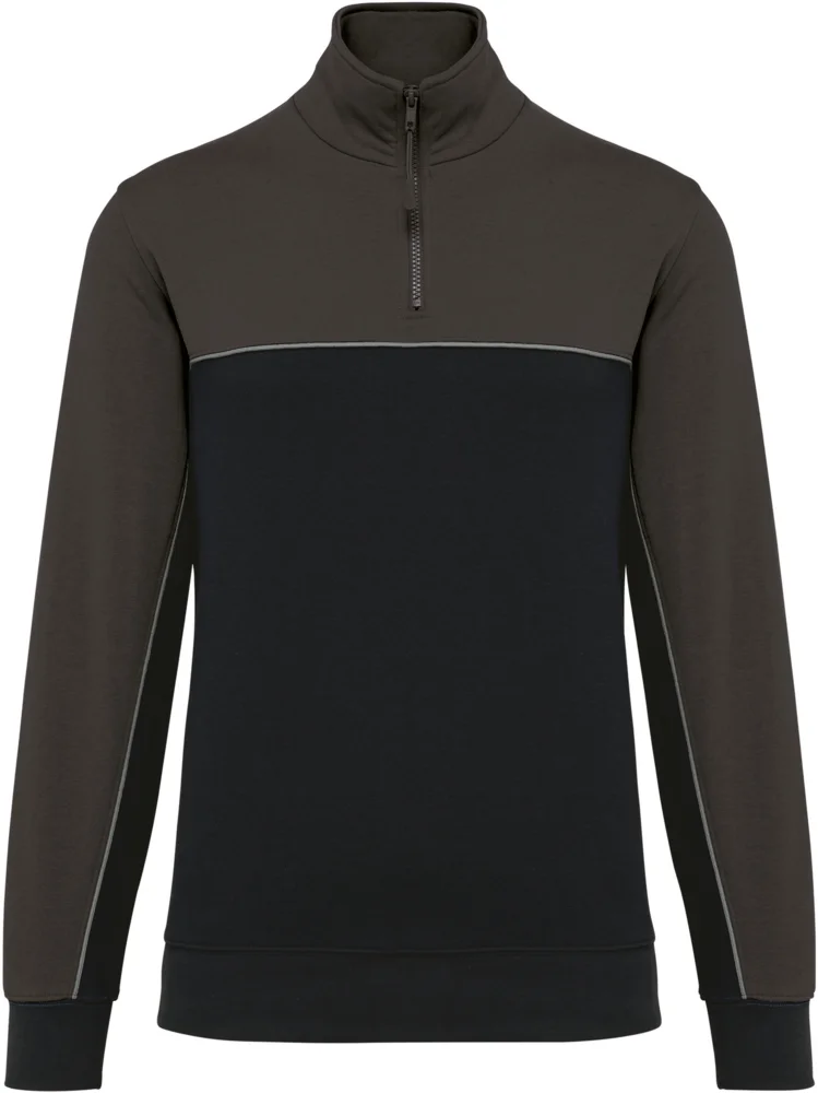 Workwear Sweater mit 1/4 Zip