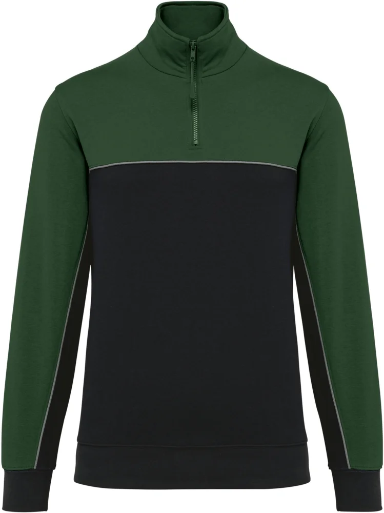 Workwear Sweater mit 1/4 Zip