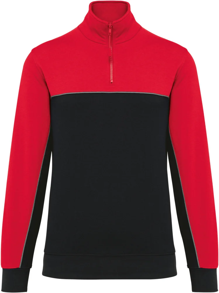 Workwear Sweater mit 1/4 Zip