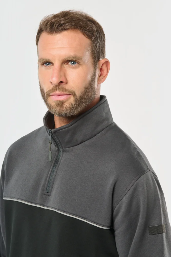 Workwear Sweater mit 1/4 Zip
