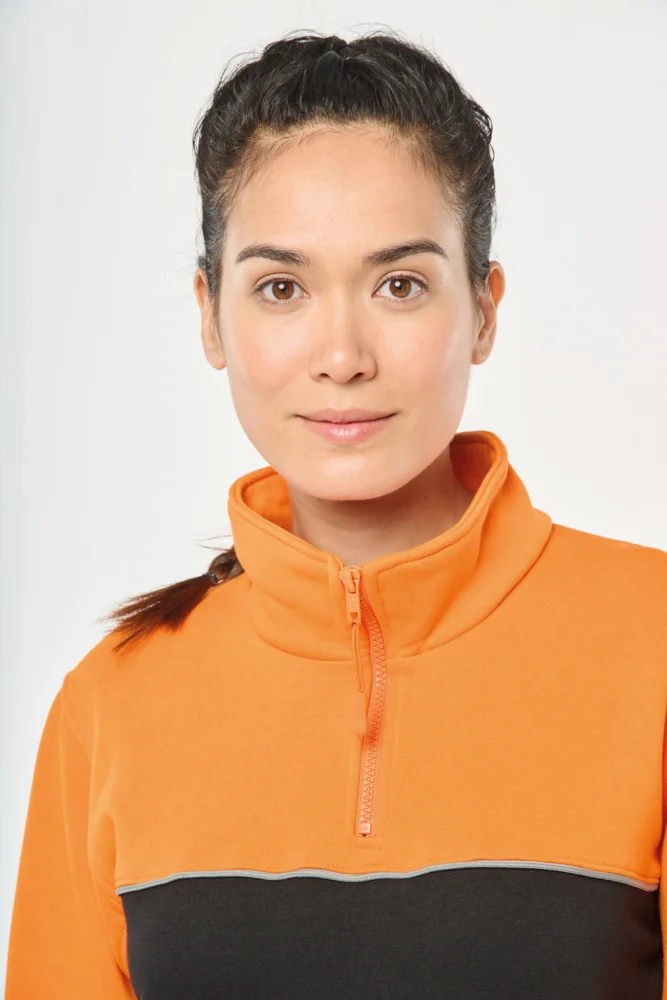 Workwear Sweater mit 1/4 Zip