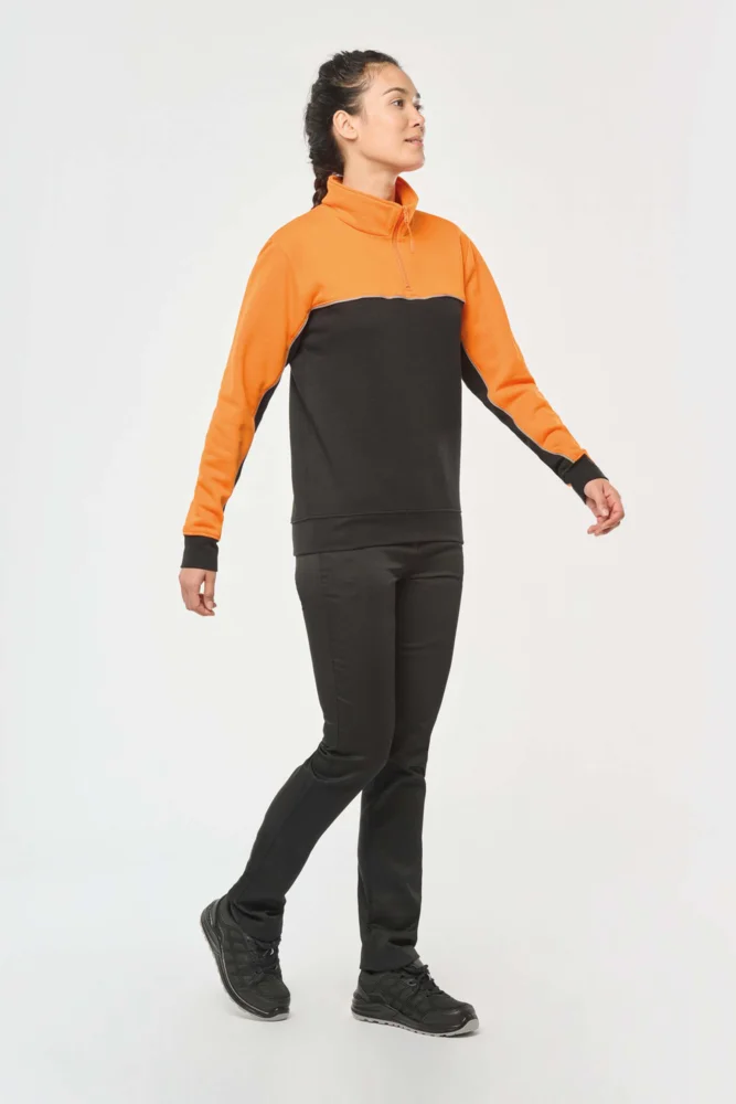 Workwear Sweater mit 1/4 Zip