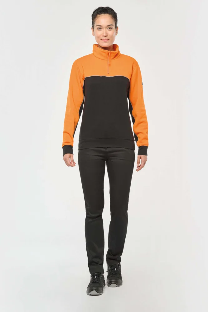 Workwear Sweater mit 1/4 Zip