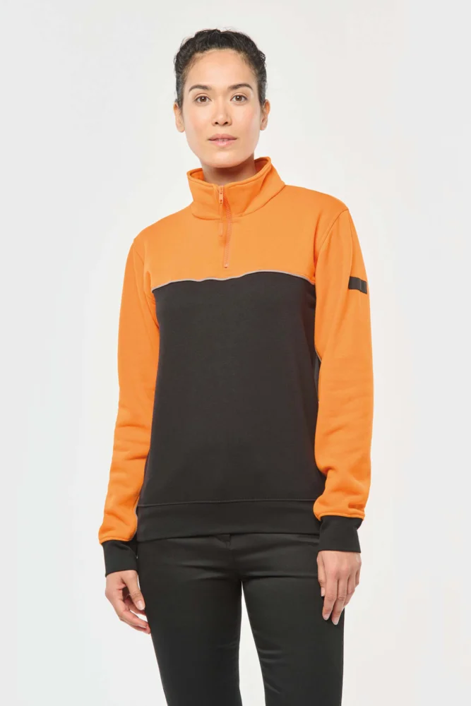 Workwear Sweater mit 1/4 Zip